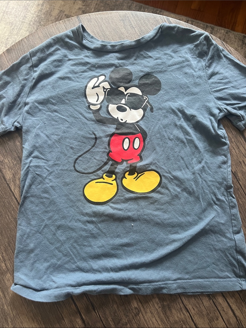 Old Navy Light Blue Mickey Mouse Graphic Tee